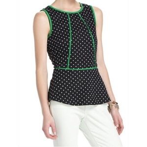 Anthropologie Weston Wear Polka Dot Bloomfall Top